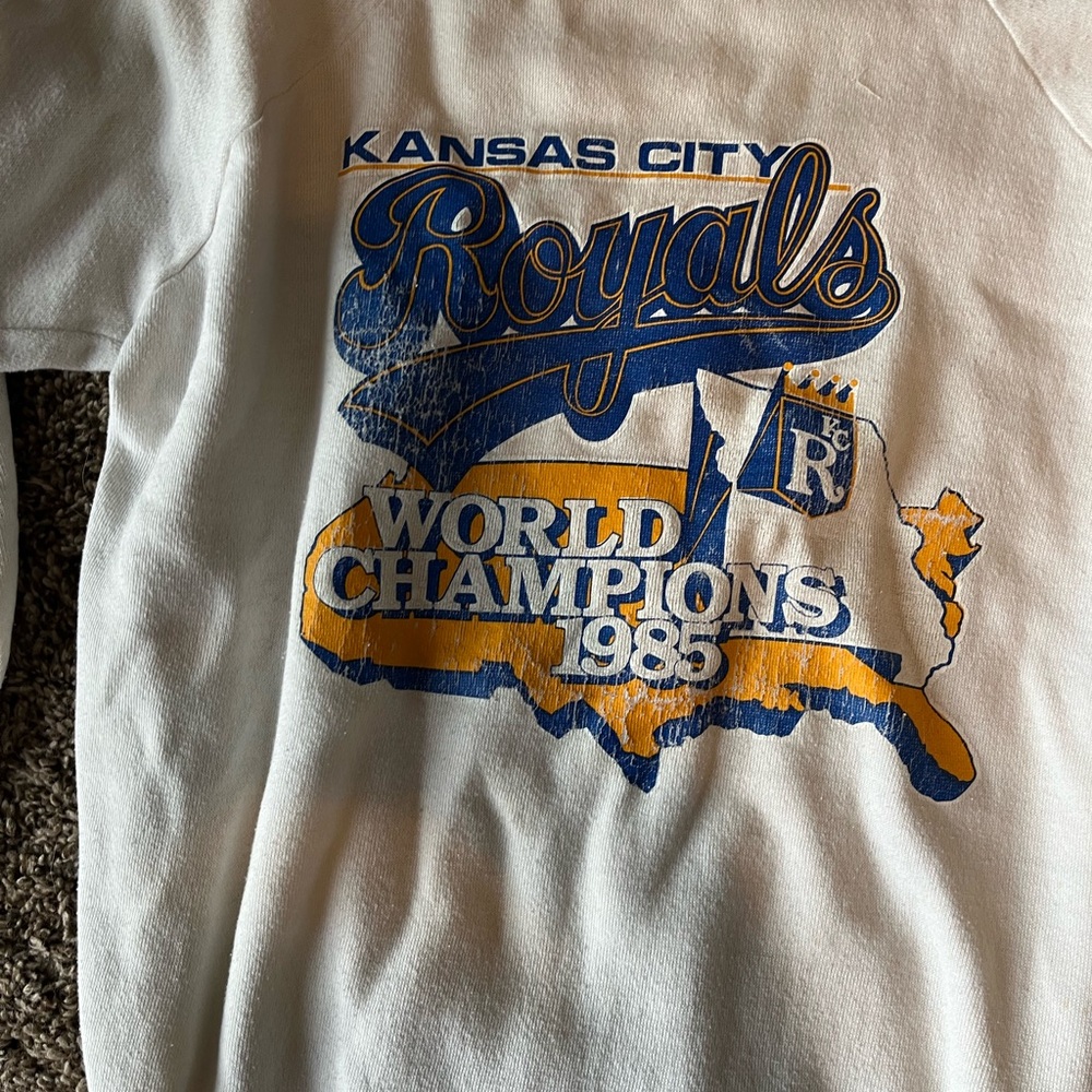 Vintage Kansas City Royals Sweatshirt and Tote Set - Picture 2 of 4